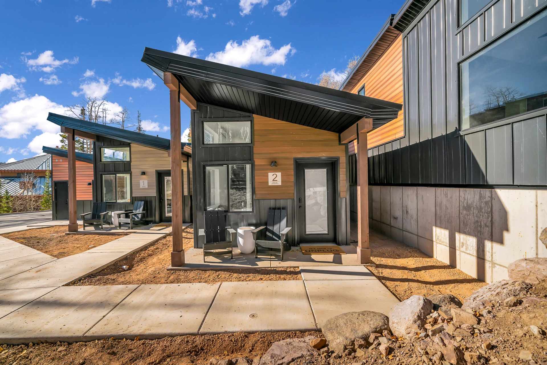 Exterior of Unplug Cabin 2