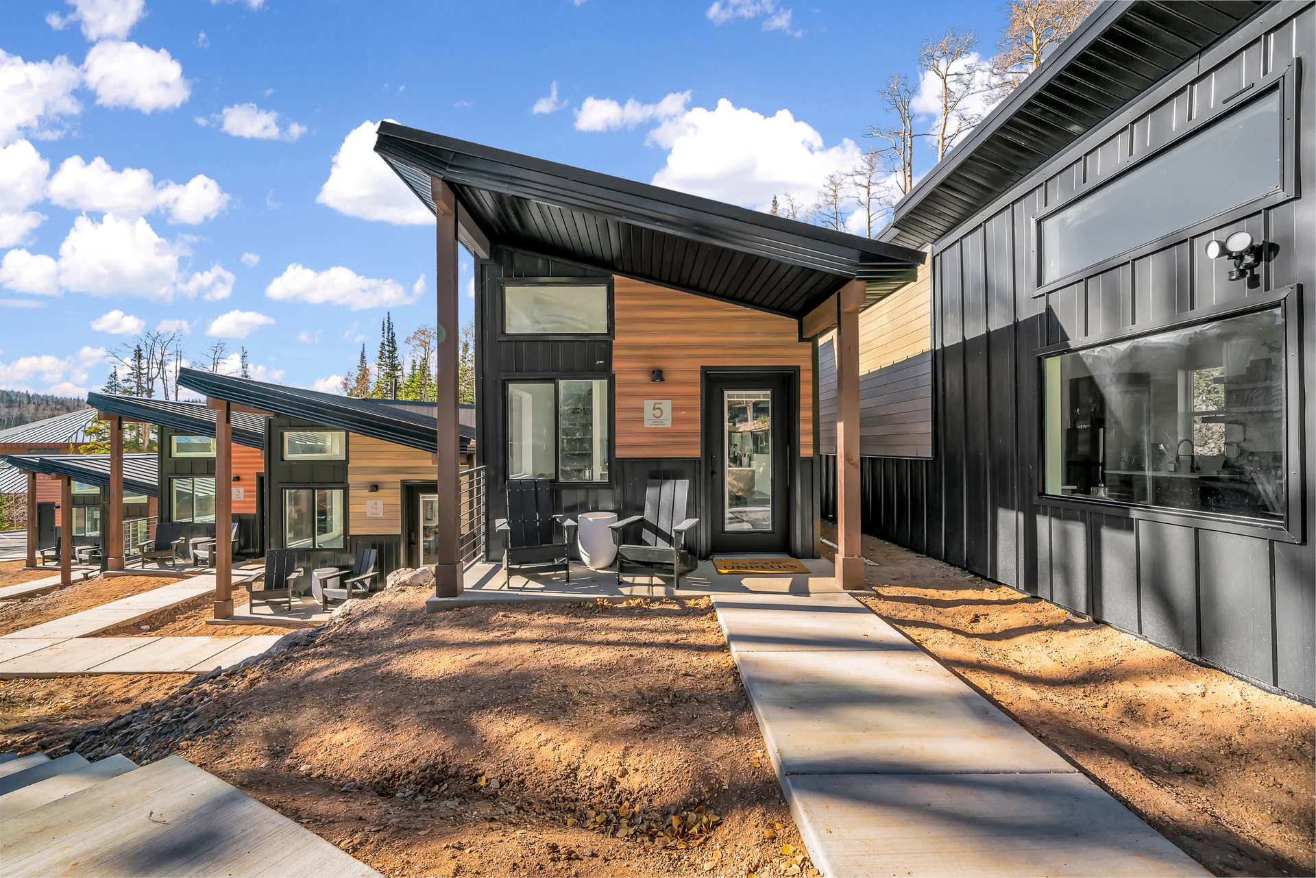 Exterior of Unplug Cabin 5
